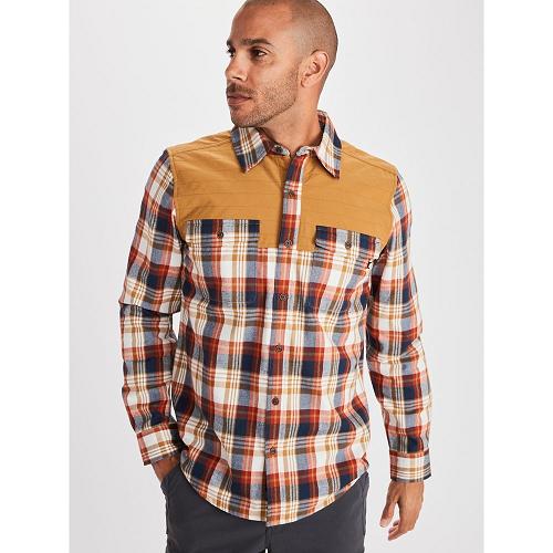 Marmot Needle Peak Shirts For Mens Yellow NIO618325